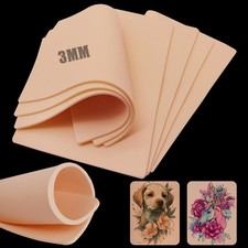 4PCS 3mm Tattoo Practice Skin 6x8 Inch Double Sided Blank Microblading Sheets