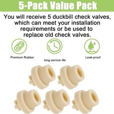 5 Pieces Strong Plastic Duckbill Valves for Consistent Pressure Regulation