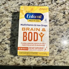 Enfamil Poly-Vi-Sol Liquid Multivitamin Supplement With Iron, 50 ml Exp Mar/2026