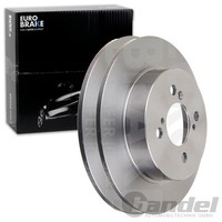 2X Eurobrake Bremsscheiben Hinten 259Mm Voll Passend FÜR | 5815205225