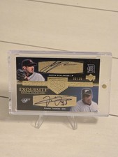 2007 UD Exquisite Frank Thomas Justin Verlander Common Numbers Dual Auto /35 SSP