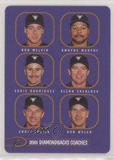 2001 Arizona Diamondbacks Stadium Giveaway Bob Melvin Dwayne Murphy Welch 0q5