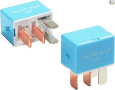 2 Pack 12V Relay, 4 Pin Car Relays, Car Accessories AC Starter Relay, Air Condit