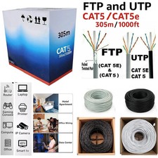 CAT5 RJ45 Ethernet Network High Speed LAN WATERPROOF UTP Cable 305M Durable Lot
