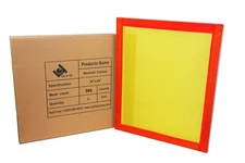 20 X 24 Inch Pre-stretched Aluminum Silk Screen Printing Frames with 305 Yellow