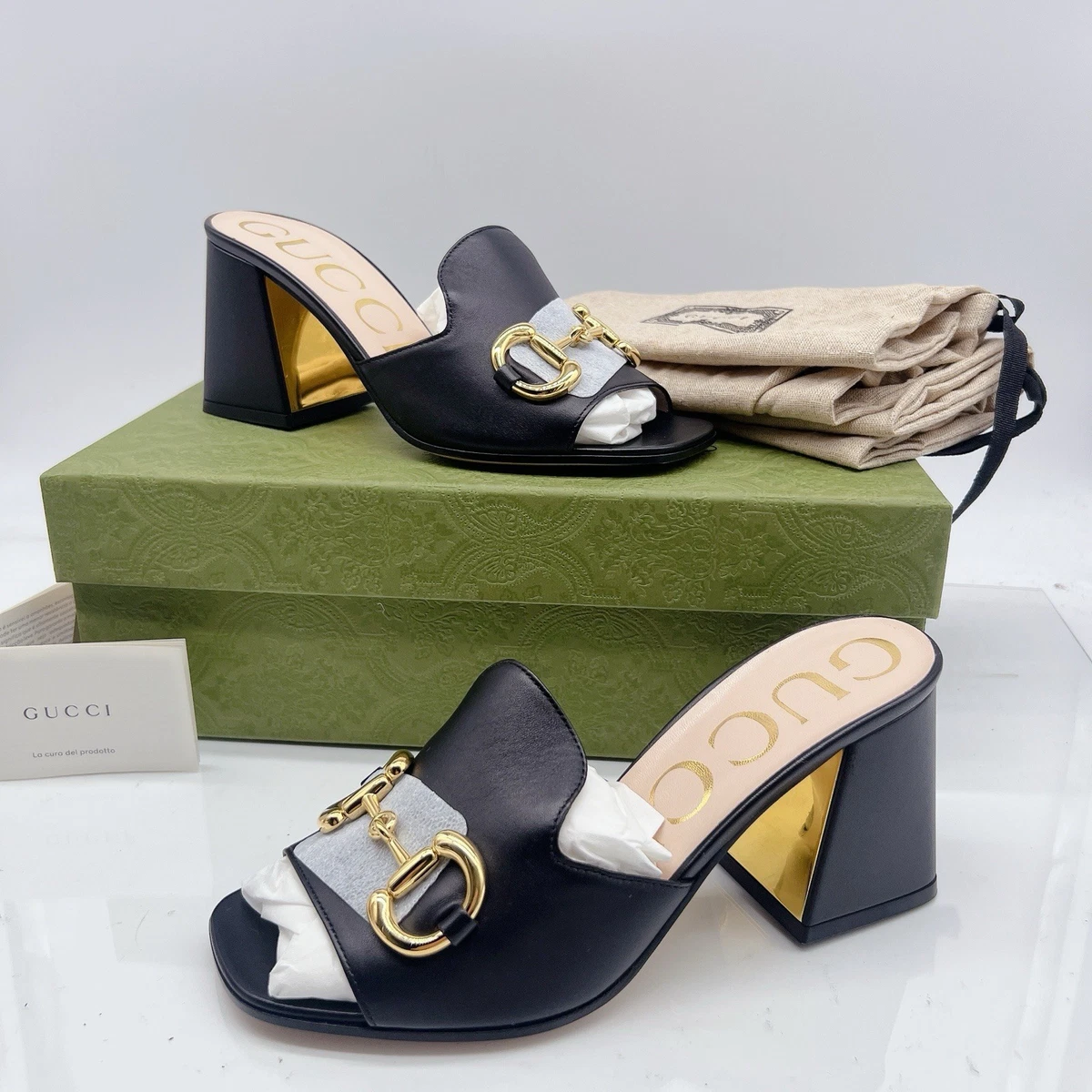 Gucci High (3-3.9 in) Heel Height Slide Sandals for Women for sale
