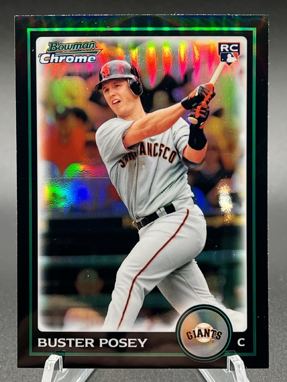 2010 Bowman Chrome Buster Posey Refractor Rookie RC SP #BDP61 Giants