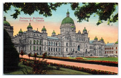 Postcard: Parliament Buildings, Victoria, B.C. Canada ffff