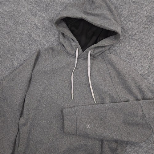 Lululemon City Sweat Pullover Hoodie Mens M Gray Performance TechLoft Fleece