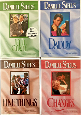 Lot of 4 Danielle Steel Movies DVDs Daddy|Full Circle|Changes|Fine Things SEALED
