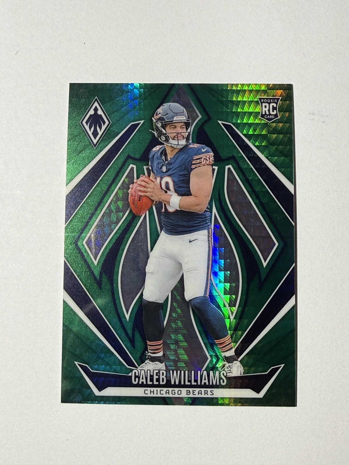 2024 Panini Phoenix #151 Caleb Williams Green Hyper #/30 Rookie Chicago Bears