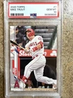 2020 Topps Mike Trout PSA Gem Mt 10 Los Angeles Angels Baseball Card