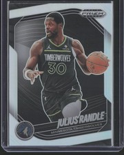 2024-25 Panini Prizm Black #24 Julius Randle Silver Holo Minnesota Timberwolves
