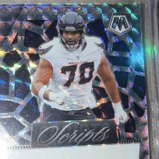 2025 Panini Mosaic Scripts Juice Scruggs Houston Texans Autograph Card #SCR-JSS