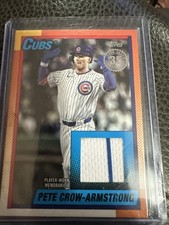 2025 Topps Series 1990 Topps Baseball Relics Pete Crow-Armstrong #T90R-PC (MEM)