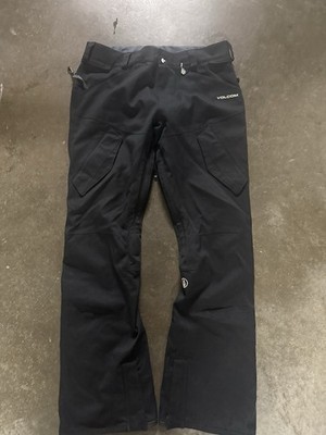 Volcom Modern Articulated Men's Snow Pants Black Articulated Knees Cargo L