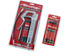 Image of PISTOL GRIP MANUAL GREASE GUN SET WITH GREASE CARTRIDGE WITH 3 CARTRIDGES