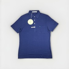 Criquet Shirt Men s Medium Slim Fit Navy NWT Organic Cotton Golf Polo