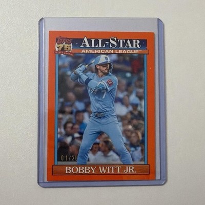 2026 Topps Series 2 Bobby Witt Jr. 1991 All-Star Orange Foil 01/25 SERIES OPENER