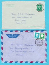 NETHERLANDS  paquebot aerogram + cover on board ship A.Tasman 1976 South Africa