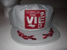 Vintage Caterpillar York VIE Snapback Cap Hat OSFM (Hat 3) Please Read!