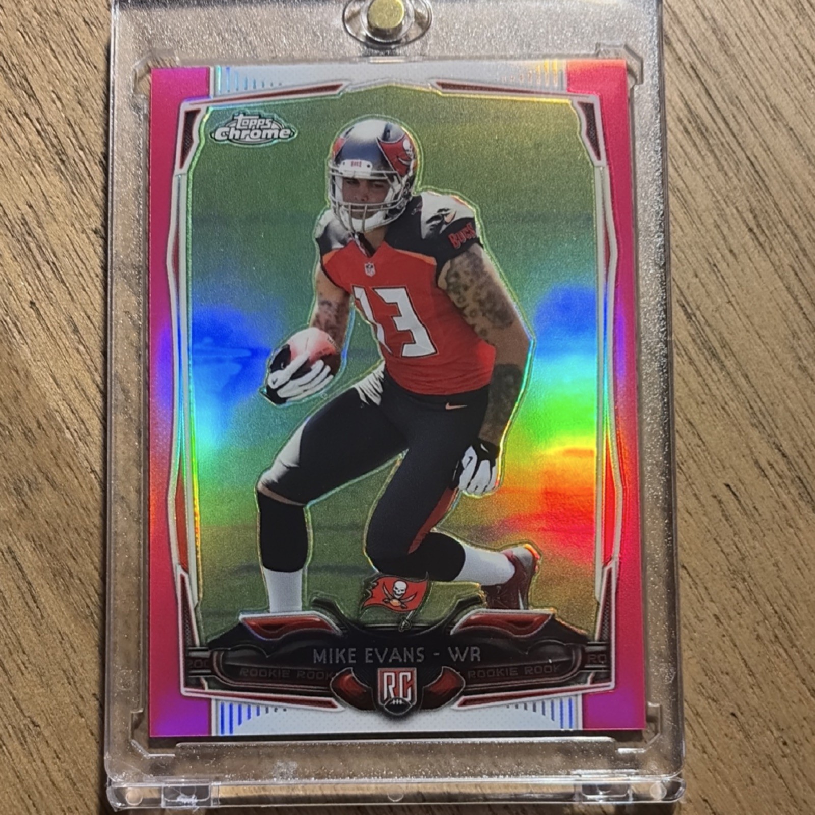 2014 Topps Chrome Rookie Pink Refractor #185 Mike Evans /399 Buccaneers