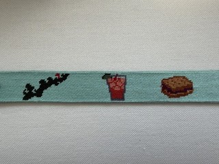 Smathers & Branson Fishers Island Club Men’s Hand Stitched Needlepoint Belt 36
