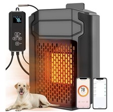 Smart WiFi Dog House Heater with Thermostat - 500W Outdoor Pet Comfort