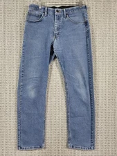 Wrangler Authentic Mens Regular Fit Straight Leg Jeans Sz 32x28 Medium Wash