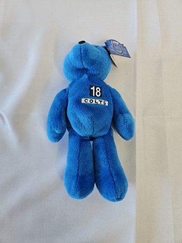1998 Peyton Manning Limited Treasures NFL Premium Pro Bear 9" Indianapolis Colts - Picture 5 of 8