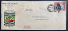 AtoZ. 1929 Airmail NY to ME Amazing Color Ad Cover (See Back) Vegetables — photo 1