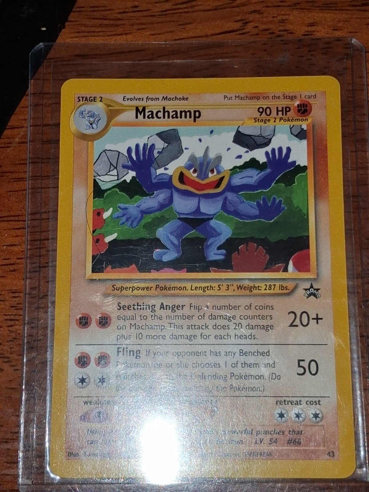 Machamp - 43/53 Wizards Black Star Promos - Pokémon TCG - 2002 Rare!