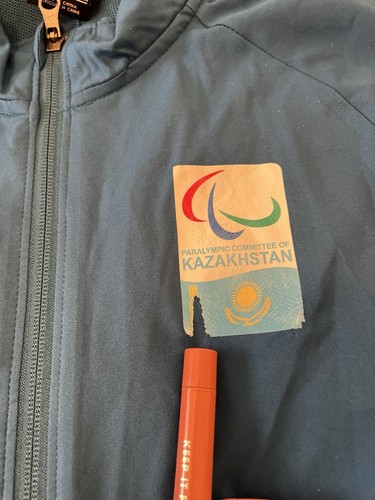 Nike Men’s Blue Zip Up Track Jacket Size Medium Kazakhstan Paralympic Committee - Bild 3 von 8