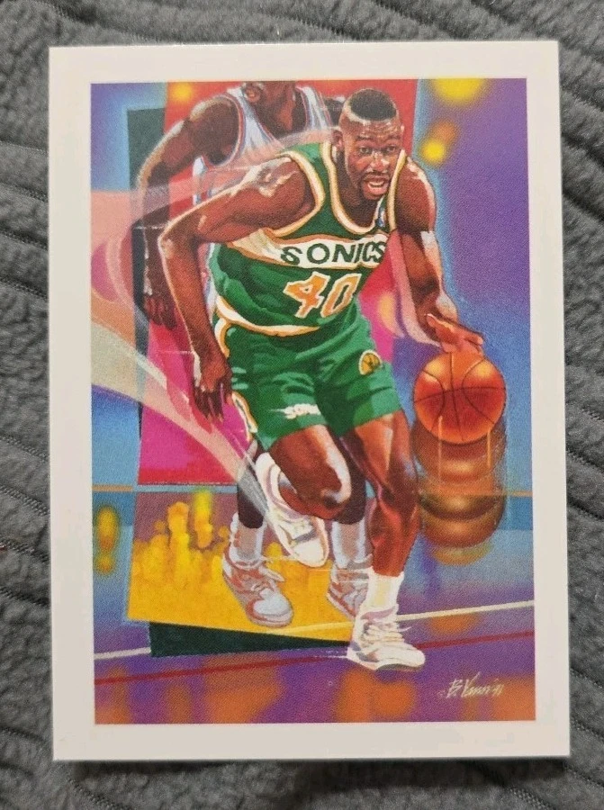 Shawn Kemp 1991-92 Hoops #527 Seattle Supersonics