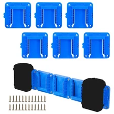 6Pack Battery Holder Work for Kobalt 24V Max Battery Mounts Dock Holder Fit for