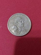  2000 P Sacagawea One Dollar US Liberty Error Coin No Edge Writing