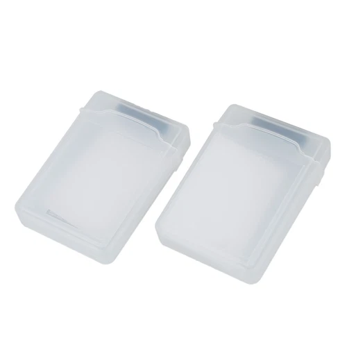 2 Stueck Klar 3,5--SATA-Festplatte Speicher-Case  S8A29544
