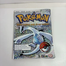 Pokemon Gold & Silver Hologram Cover Brady Games Strategy Guide Book Game Boy