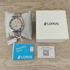Orologio LORUS by SEIKO Pepsi automatico 43 mm (RL447BX9) con bracciale Jubilee