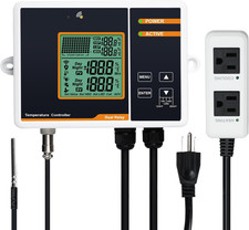 Smart Digital Temperature Controller for Reptiles, Aquariums  Greenhouses