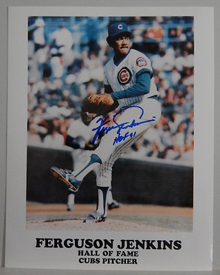 MLB  ファーガソン ジェンキンス  直筆サイン入りフォト　シカゴカブス AUTOGRAPHED COLOR PHOTO MLB BASEBALL FERGUSON JENKINS