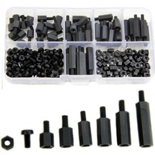 M3 Hex Nylon Standoff Spacer Column for Fixed Plastic Spacing Screws Set