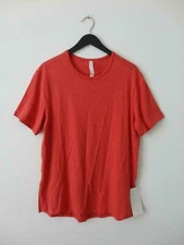 NWT LULULEMON HAMR Heathered Amaranth Orange 5 Year Basic Shirt Top Men's Small