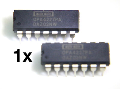 1x OPA4227 - High Quality Quad Audio OP-AMP, P-DIP14, Burr Brown [ OPA4227PA ]