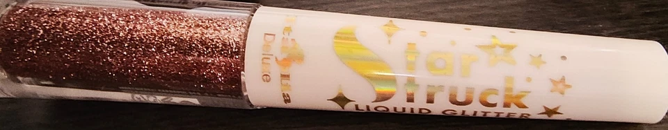 Italia Deluxe Star Struck Classic Liquid Glitter Eyeliner - * Rose GOLD* - Image 2 of 2