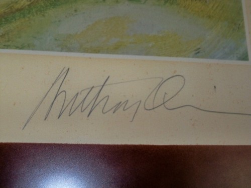 ANTHONY QUINN ART "THE PROPHET" SIGNED SELF PORTRAIT ( # 1/100) 1988 SERIGRAPH - Picture 2 of 5