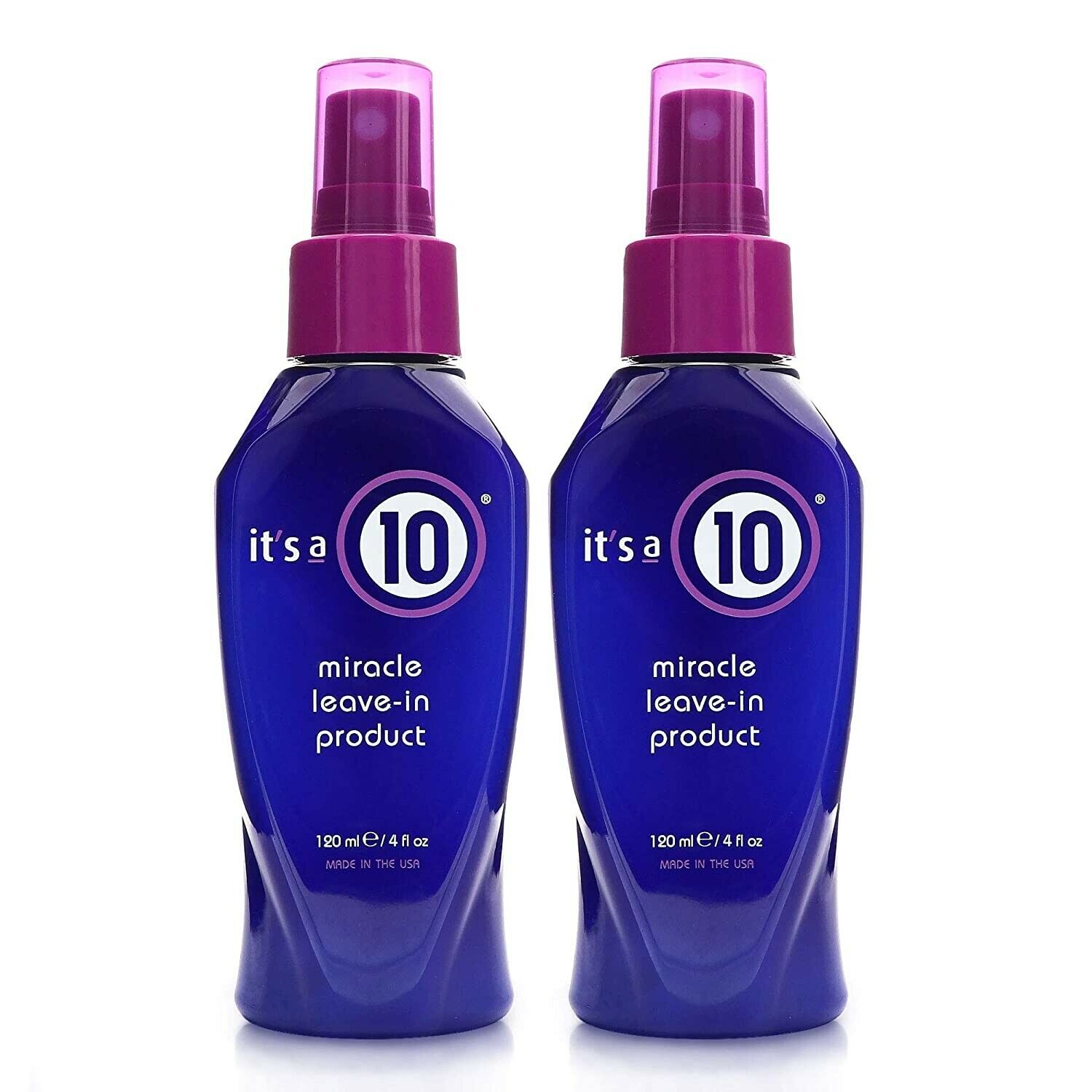 2 PACK!! It's a 10 Haircare Miracle Leave-In Conditioner - 4 oz
