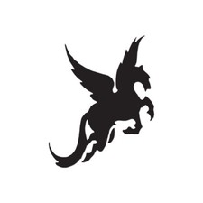 Pegasus Flying Horse - Vinyl Decal Sticker - Multiple Color Sizes - ebn512