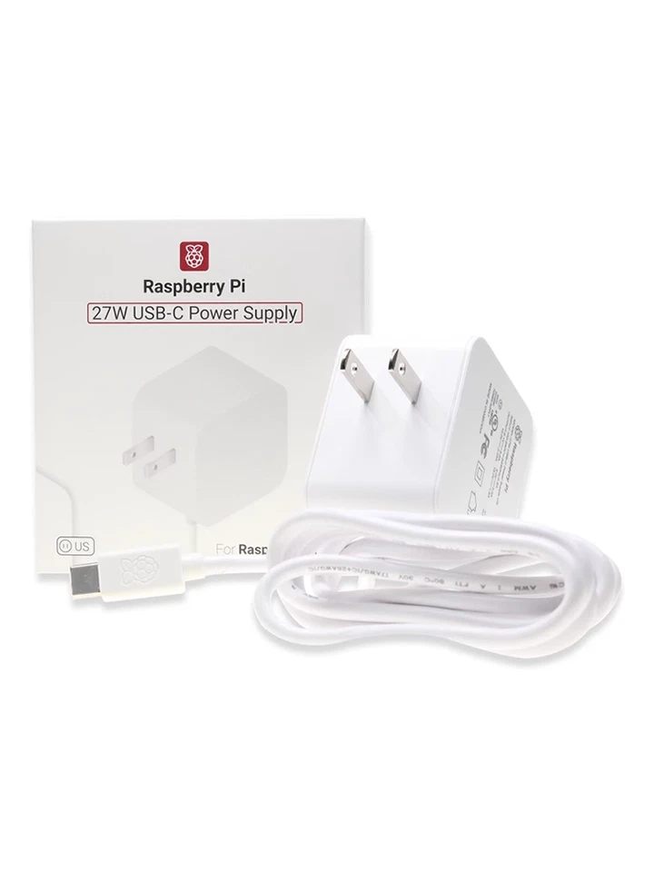 27W 5.1V 5A USB-C Raspberry Pi 5 Official Power Supply Adapter US UK EU Plug - Image 3 of 4