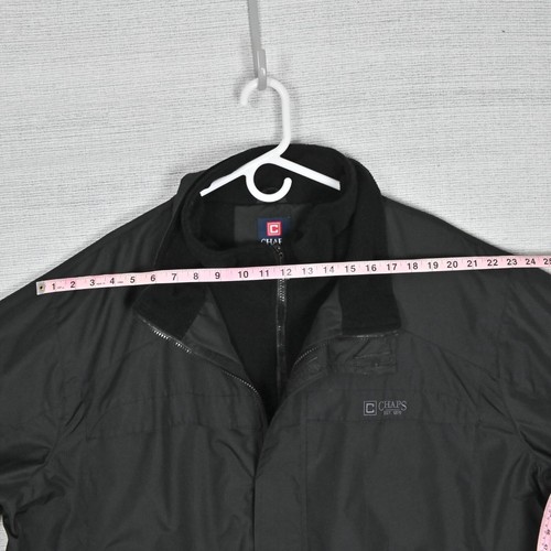 Chaps Softshell Fleece Lined Waterproof Windproof Thermal Black Rain Jacket 3XB - Picture 23 of 24